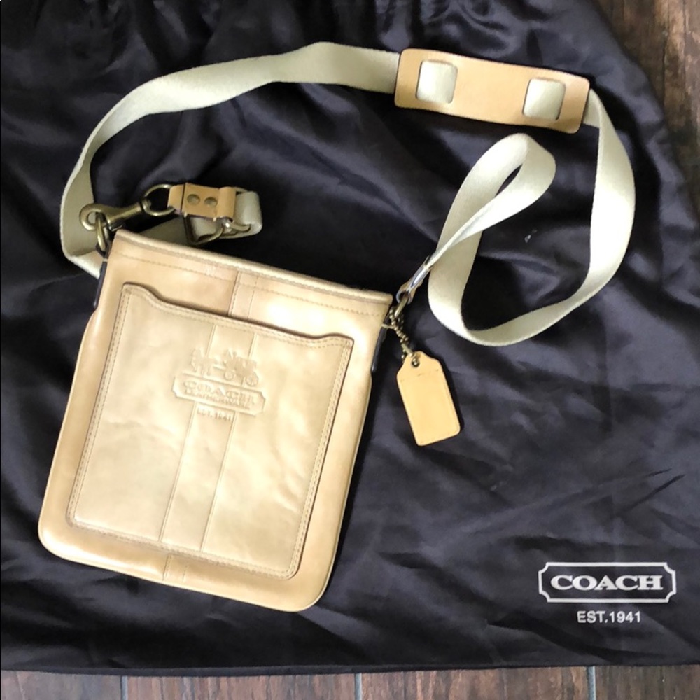 Tan coach crossbody